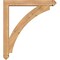 Ekena Millwork Thorton Arts and Crafts Smooth Bracket w/ Offset Brace, Western Red Cedar, 5 1/2"W x 34"D x 38"H BKT0604X34X38THR03SWR - alternate 4